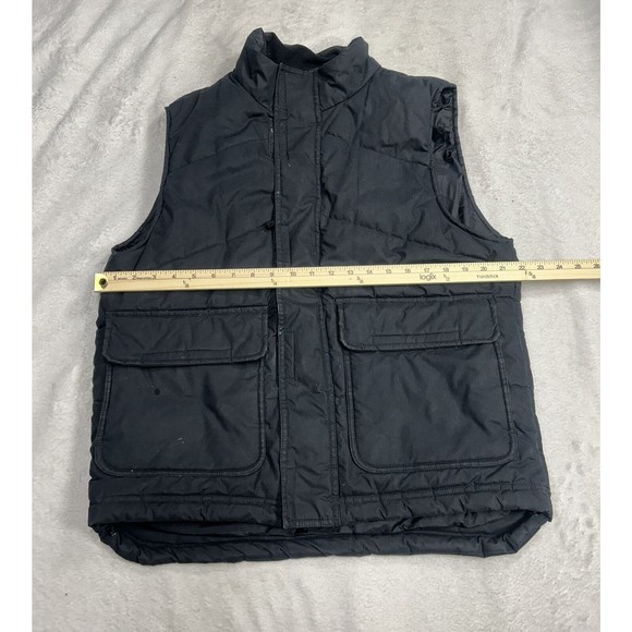 Vintage Y2K Gap Black Full-Zip Puffer Vest Men's Size Small - Picture 5 of 8
